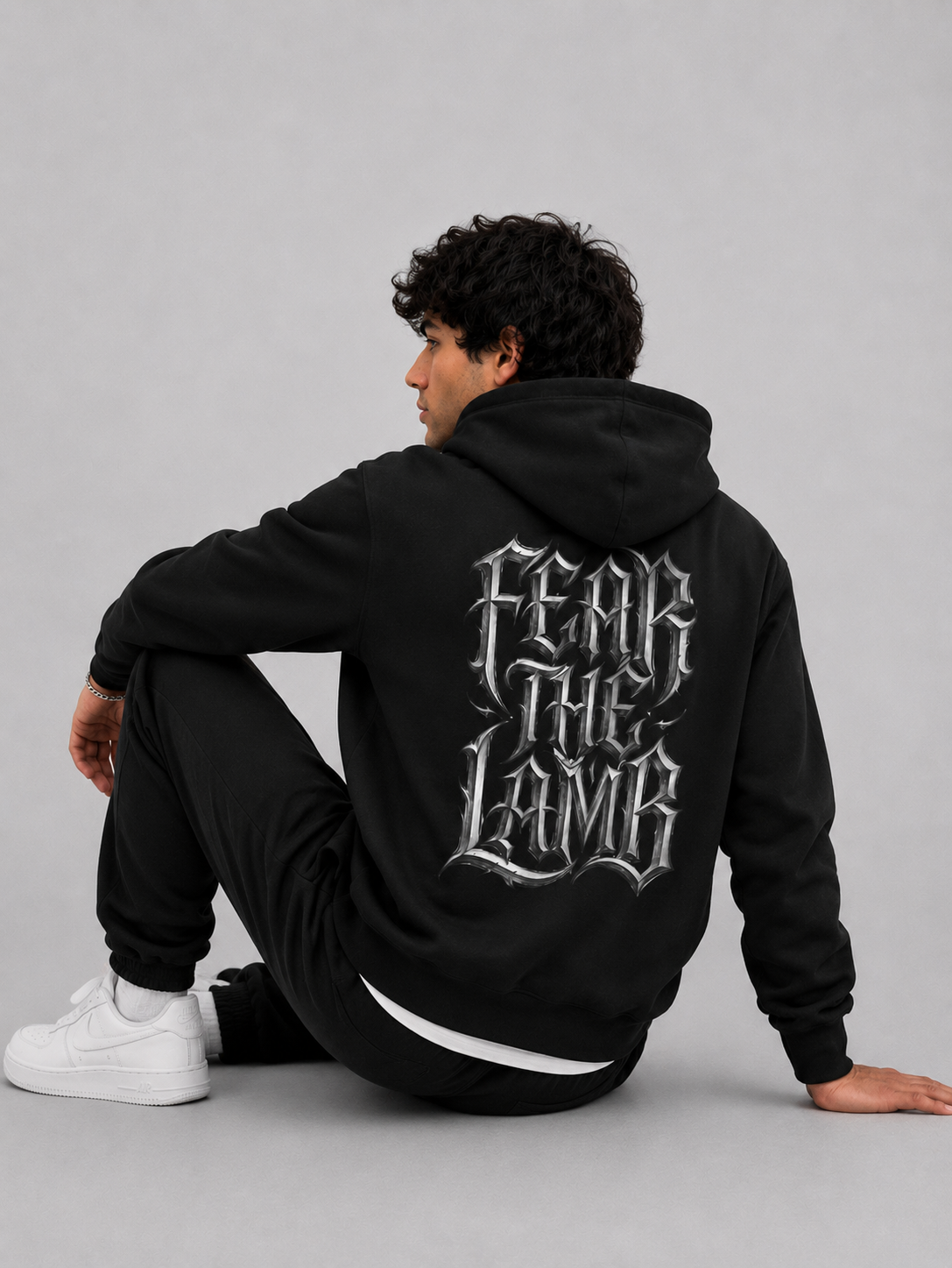 Black - Fear the Lamb Men's Hoodie