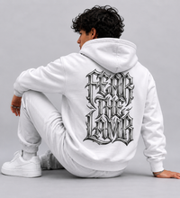 White - Fear the Lamb Men's Hoodie