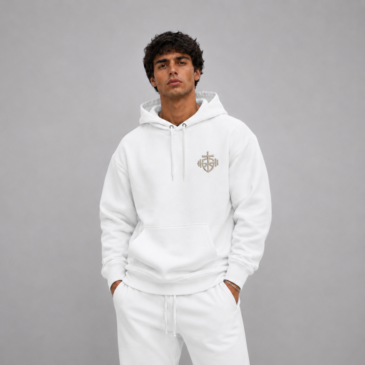 White - Isaiah 54:17 No Weapon Hoodie