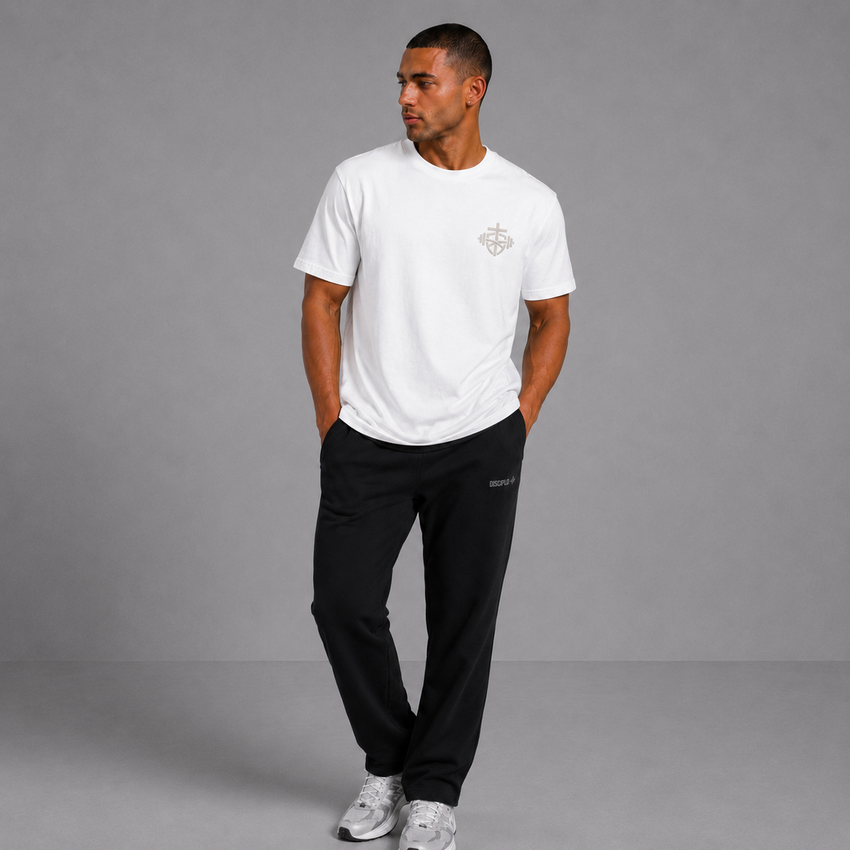 White - Jesus Saves Cross Graphic T-Shirt