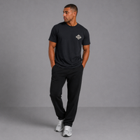 Black - Jesus Saves Cross Graphic T-Shirt