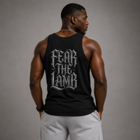 Black - Fear the Lamb Tank Top