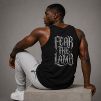 Black - Fear the Lamb Tank Top