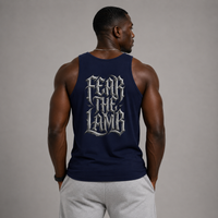 Navy - Fear the Lamb Tank Top