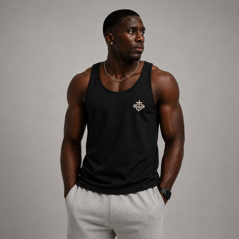 Black - Fear the Lamb Tank Top