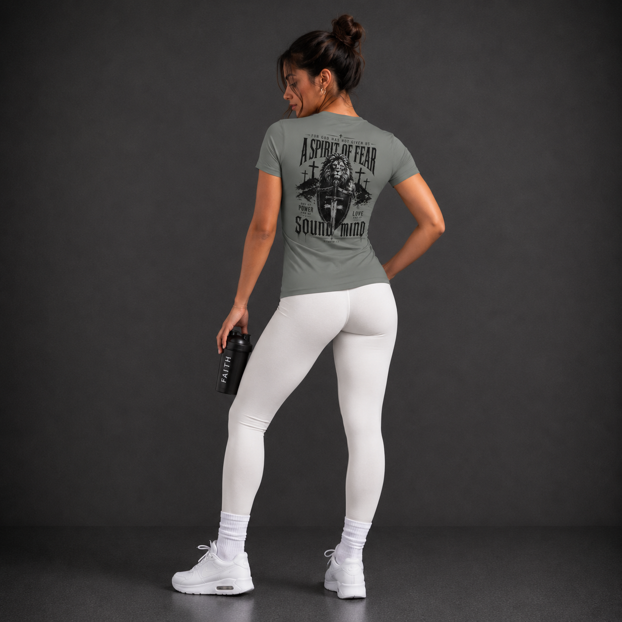 Grey Concrete - A Spirit of Sound Mind Women's Performance Tee