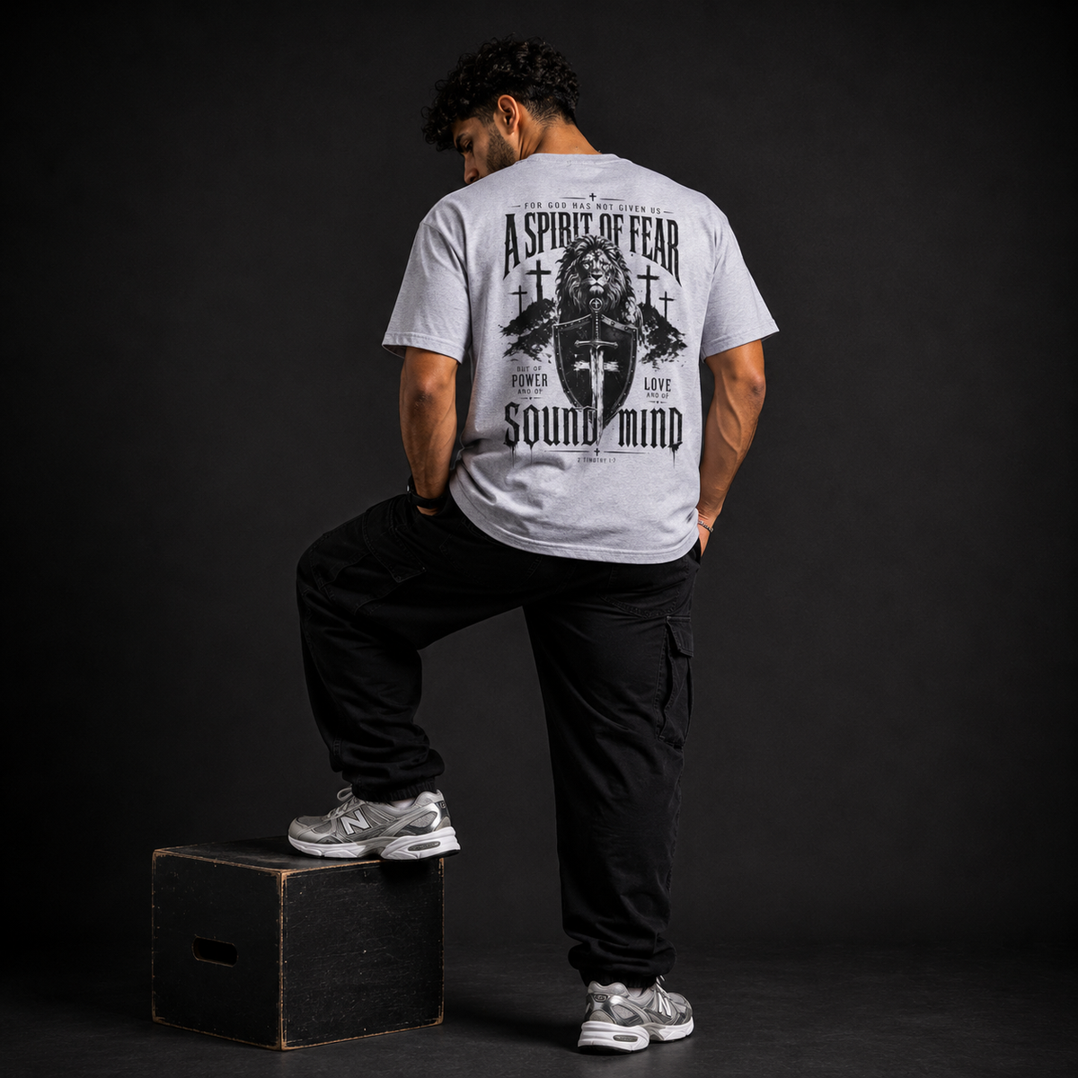 Heather Grey - Spirit of Power Men's Tee