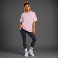 Powder Pink - Romans 8:31 Women's Oversized Tee