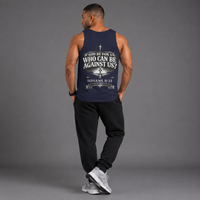 True Navy - If God Be For Us, Who Can Be Against Us Men's Tank